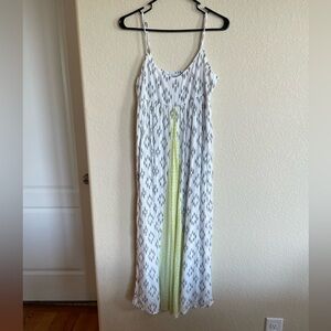O'Neill‎ Lagoon Grey and Yellow Print Maxi Dress Size 5